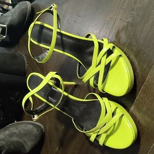 Green Strappy Heels, US 13